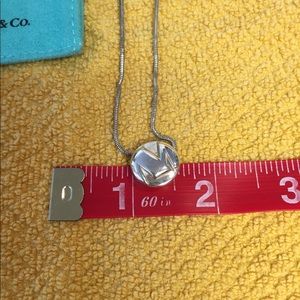 Tiffany Silver Monogram Necklace